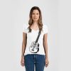 Ladies Slim Fit V Neck Poly-Rich Tee Thumbnail