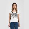 Ladies Slim Fit V Neck Poly-Rich Tee Thumbnail