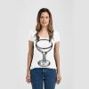 Ladies Slim Fit V Neck Poly-Rich Tee Thumbnail