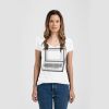 Ladies Slim Fit V Neck Poly-Rich Tee Thumbnail