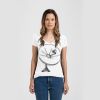 Ladies Slim Fit V Neck Poly-Rich Tee Thumbnail