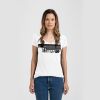 Ladies Slim Fit V Neck Poly-Rich Tee Thumbnail