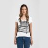 Ladies Slim Fit V Neck Poly-Rich Tee Thumbnail