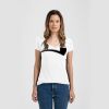 Ladies Slim Fit V Neck Poly-Rich Tee Thumbnail