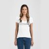 Ladies Slim Fit V Neck Poly-Rich Tee Thumbnail