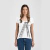 Ladies Slim Fit V Neck Poly-Rich Tee Thumbnail