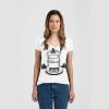 Ladies Slim Fit V Neck Poly-Rich Tee Thumbnail