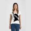 Ladies Slim Fit V Neck Poly-Rich Tee Thumbnail
