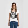 Ladies Slim Fit V Neck Poly-Rich Tee Thumbnail