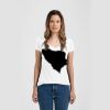 Ladies Slim Fit V Neck Poly-Rich Tee Thumbnail