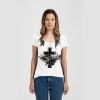 Ladies Slim Fit V Neck Poly-Rich Tee Thumbnail