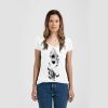 Ladies Slim Fit V Neck Poly-Rich Tee Thumbnail