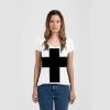 Ladies Slim Fit V Neck Poly-Rich Tee Thumbnail
