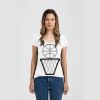 Ladies Slim Fit V Neck Poly-Rich Tee Thumbnail