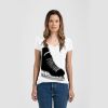 Ladies Slim Fit V Neck Poly-Rich Tee Thumbnail