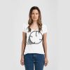 Ladies Slim Fit V Neck Poly-Rich Tee Thumbnail