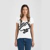 Ladies Slim Fit V Neck Poly-Rich Tee Thumbnail