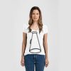 Ladies Slim Fit V Neck Poly-Rich Tee Thumbnail