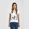 Ladies Slim Fit V Neck Poly-Rich Tee Thumbnail