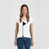 Ladies Slim Fit V Neck Poly-Rich Tee Thumbnail