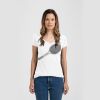 Ladies Slim Fit V Neck Poly-Rich Tee Thumbnail