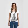 Ladies Slim Fit V Neck Poly-Rich Tee Thumbnail