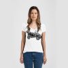 Ladies Slim Fit V Neck Poly-Rich Tee Thumbnail