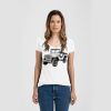 Ladies Slim Fit V Neck Poly-Rich Tee Thumbnail