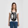 Ladies Slim Fit V Neck Poly-Rich Tee Thumbnail