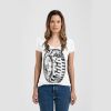 Ladies Slim Fit V Neck Poly-Rich Tee Thumbnail