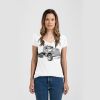 Ladies Slim Fit V Neck Poly-Rich Tee Thumbnail