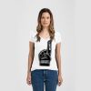 Ladies Slim Fit V Neck Poly-Rich Tee Thumbnail