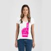 Ladies Slim Fit V Neck Poly-Rich Tee Thumbnail