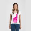 Ladies Slim Fit V Neck Poly-Rich Tee Thumbnail