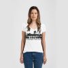 Ladies Slim Fit V Neck Poly-Rich Tee Thumbnail