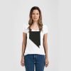 Ladies Slim Fit V Neck Poly-Rich Tee Thumbnail