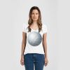 Ladies Slim Fit V Neck Poly-Rich Tee Thumbnail