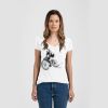 Ladies Slim Fit V Neck Poly-Rich Tee Thumbnail