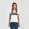 Ladies Slim Fit V Neck Poly-Rich Tee Thumbnail