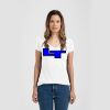 Ladies Slim Fit V Neck Poly-Rich Tee Thumbnail