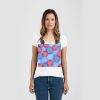 Ladies Slim Fit V Neck Poly-Rich Tee Thumbnail
