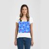 Ladies Slim Fit V Neck Poly-Rich Tee Thumbnail