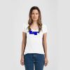 Ladies Slim Fit V Neck Poly-Rich Tee Thumbnail