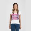 Ladies Slim Fit V Neck Poly-Rich Tee Thumbnail