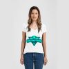 Ladies Slim Fit V Neck Poly-Rich Tee Thumbnail