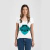 Ladies Slim Fit V Neck Poly-Rich Tee Thumbnail