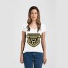 Ladies Slim Fit V Neck Poly-Rich Tee Thumbnail