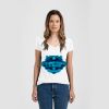 Ladies Slim Fit V Neck Poly-Rich Tee Thumbnail