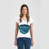 Ladies Slim Fit V Neck Poly-Rich Tee Thumbnail