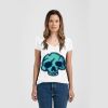 Ladies Slim Fit V Neck Poly-Rich Tee Thumbnail
